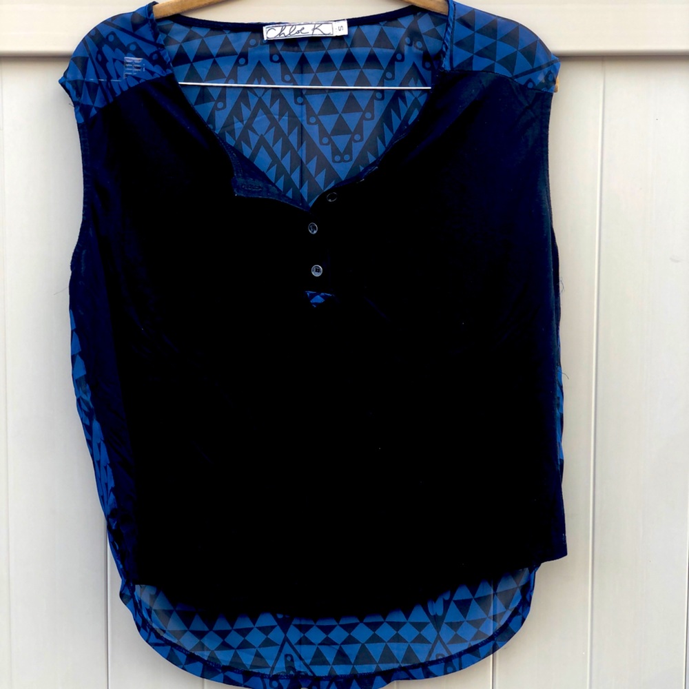 Black and Blue Chloe K Top